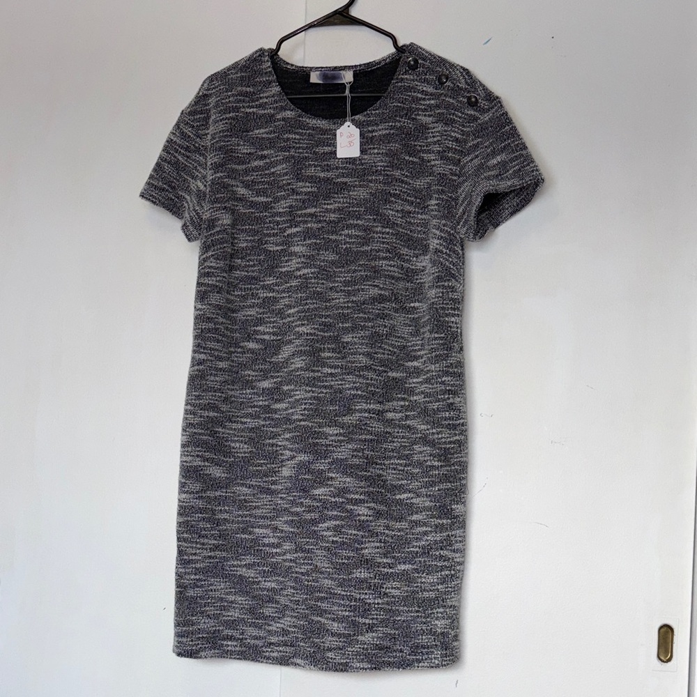 LOFT Gray Short Sleeve Dress